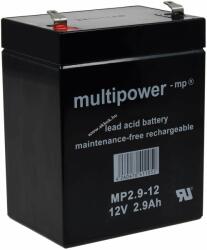 Multipower Ólom akku (Multipower) típus MP2, 9-12 12V 2, 9Ah