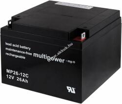 Multipower Ólom akku 12V 26Ah (Multipower) típus MP26-12C ciklusálló, ciklikus