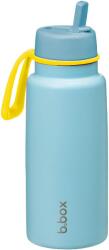 b.box termosz szívószállal, 1 l, világoskék/sárga - alza