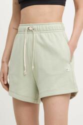 Champion pantaloni scurti femei, culoarea verde, neted, high waist, E10009 PPYH-SZD0OB_70X (E10009)