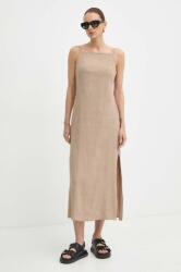 MARELLA rochie din in culoarea bej, midi, dreaptă, 2413221015200 PPYH-SUD1JS_80X (2413221015200)