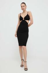 Elisabetta Franchi rochie culoarea negru, mini, mulata PPYH-SUD1ZR_99X (AM46T42E2)