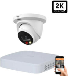 DAHUA 1 dome kültéri kamerás IP kamerarendszer 4MP színes éjjellátással