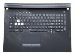ASUS ROG Strix Gaming G731G G731GU G731GT GL731GU GL731GT series 90NR01T3-R33HU0 Multi-color háttérvilágítással (backlit) burkolattal (topcase) magyar (HU) fekete-mintás laptop/notebook billentyűzet gyári