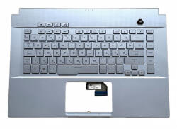 ASUS ROG Zephyrus GX502G GX502GV GX502GW GU502G GU502GV GU502GU RGB Multi-color háttérvilágítással (backlit) burkolattal (topcase) magyar (HU) ezüst/szürke laptop/notebook billentyűzet gyári