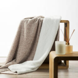 EUROFIRANY Panda kétoldalas puha takaró Bézs 150x200 cm