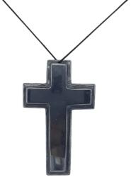  Pandantiv Cruce din Hematit - 69-74 x 42-44 x 5 mm - 1 Buc