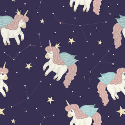  Tapet personalizat camera copilului Unicorns 60