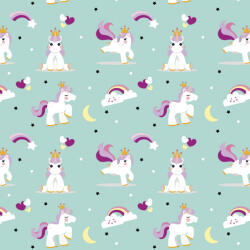  Tapet personalizat camera copilului Unicorns 62