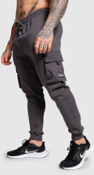 Iron Aesthetics Férfi melegítőnadrág Iron Aesthetics Cargo Joggers, sötétszürke: S Szürke