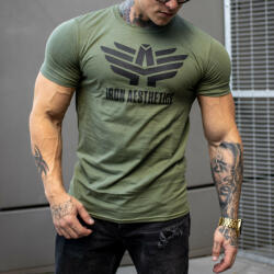 Iron Aesthetics Ultrasoft póló Iron Aesthetics, katonazöld: XXXL Zöld