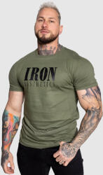 Iron Aesthetics Férfi sportpóló Iron Aesthetics Urban, katonazöld: L Zöld