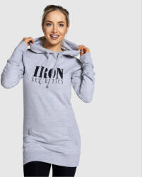 Iron Aesthetics Női pulcsi Iron Aesthetics Longline, szürke: L Szürke