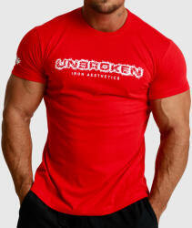 Iron Aesthetics Férfi fitness póló Iron Aesthetics Unbroken, piros: L Piros