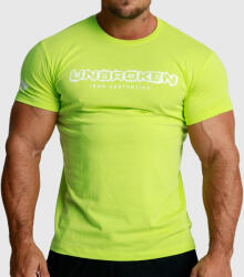 Iron Aesthetics Férfi fitness póló Iron Aesthetics Unbroken, lime zöld: XL Zöld