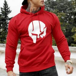 Iron Aesthetics Fitness pulóver cipzár nélkül Iron Aesthetics SKULL, piros: M Piros
