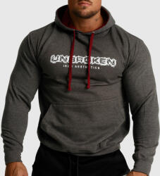 Iron Aesthetics Fitness pulóver cipzár nélkül Iron Aesthetics Unbroken, szürke: S Szürke