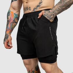 Iron Aesthetics Funkcionális short Iron Aesthetics SweatPro 2in1, fekete: XL Fekete