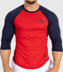 Iron Aesthetics Férfi 3/4 ujjú póló Iron Aesthetics Outline, red/navy: L Piros