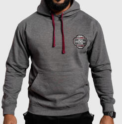 Iron Aesthetics Fitness pulóver cipzár nélkül Iron Aesthetics Badge, charcoal grey: XL Szürke