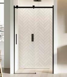 NEW TRENDY Softi Black zuhanyajtók 150 cm tolható fekete matt/átlátszó üveg EXK-3955 (EXK3955)