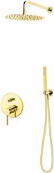 FDesign Flusso zuhany készlet beépített trópusi zuhany opcióval arany FD1-FLS-7PSET1-55
