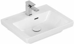 Villeroy & Boch Subway 3.0 mosdótál 50x40 cm négyszögletes klasszikus fehér fényes 4370FFR1 (4370FFR1)