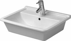 Duravit Starck 3 mosdótál 56x46.5 cm négyszögletes süllyesztett fehér 0302560000