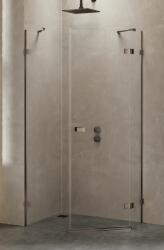 NEW TRENDY Avexa Gunmetal Brushed zuhanykabin 100x80 cm csiszolt/átlátszó üveg EXK-3836