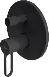 FDesign Zaffiro kád és zuhany csaptelep süllyesztett fekete FD1-ZFR-7P-22