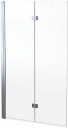 Oltens Sela zuhanyparaván 115 cm kétrészes króm fényes/átlátszó üveg 23202100 (23202100)