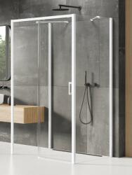 NEW TRENDY Prime White zuhanykabin 110x80 cm négyszögletes fehér matt/átlátszó üveg K-1009 (K1009)