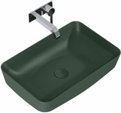 Elita Nomia mosdótál 50x39 cm négyszögletes mosdótálak zöld matt RE040500057010 (RE040500057010)