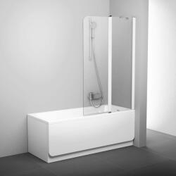 RAVAK Chrome zuhanyparaván 99 cm kétrészes fehér fényes/átlátszó üveg 7QRA0100Z1 (7QRA0100Z1)