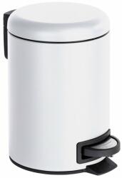 WENKO Leman Matt szemeteskosár 3 l fehér-fekete 22142800 (22142800)