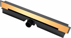 FDesign Kleome lineáris lefolyó 60 cm fekete-arany FD74037055
