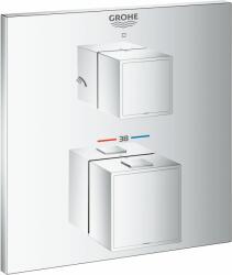 GROHE Grohtherm Cube kád és zuhany csaptelep süllyesztett z termosztáttal StarLight Chrome 24154000