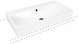 KALDEWEI Silenio mosdótál 90x46 cm négyszögletes mosdótálak fehér fényes 904206013001 (904206013001)
