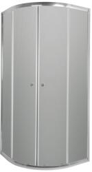 INVENA Vitoria zuhanykabin 90x90 cm félkör alakú króm fényes/grafit üveg AK-49-197 (AK49197)