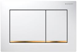 Geberit Omega20 öblítő gomb WC-hez fehér-arany 115.080. KK. 1 (115080KK1)