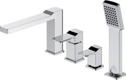 Omnires Slide kád és zuhany csaptelep fürdőkád fölé króm SL7732CR (SL7732CR)