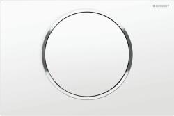 Geberit Sigma öblítő gomb WC-hez fényezett króm-fehér 115.758. KJ. 5 (115758KJ5)