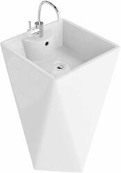 Lavita Sharp mosdótál 46x45.5 cm négyzet térben álló fehér 5908211476469 (5908211476469)