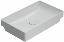Globo T-Egde mosdótál 61x37 cm négyszögletes süllyesztett fehér fényes B6R61. BI (B6R61BI)