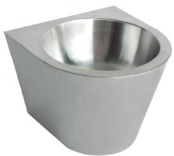 Faneco mosdótál 36x36 cm félkör alakú klasszikus vandálbiztos acél matt N13036C. S (N13036CS)