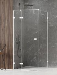 NEW TRENDY Avexa White zuhanykabin 100x80 cm négyszögletes fehér matt/átlátszó üveg EXK-2704 (EXK2704)
