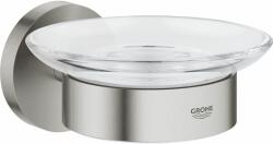 GROHE Essentials szappantartó fali acél-transzparens 40444DC1