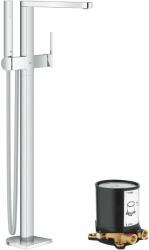 GROHE Készlet kád és zuhany csaptelep Grohe Plus 23846003, padlóra szerelhető elem Grohe 45984001