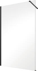 Besco Eco-N Black zuhanykabin fal walk-in 90 cm fekete matt/átlátszó üveg ENB-90-195C (ENB90195C)