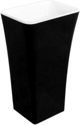 Besco Assos Black & White mosdótál 50x40 cm térben álló fehér-fekete matt #UMMC-A-WO (#UMMCAWO)